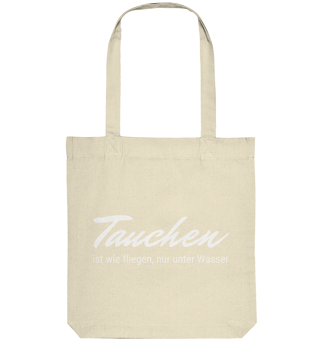 Tauchen ist wie fliegen, nur unter Wasser - Organic Tote-Bag