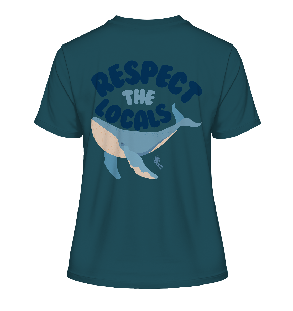 respect the locals - Fitted Ladies Organic Shirt