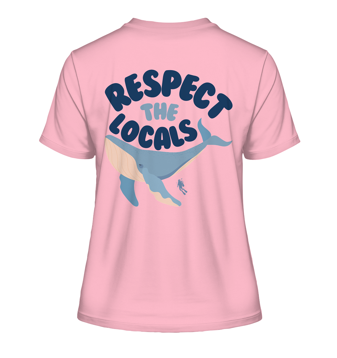 respect the locals - Fitted Ladies Organic Shirt