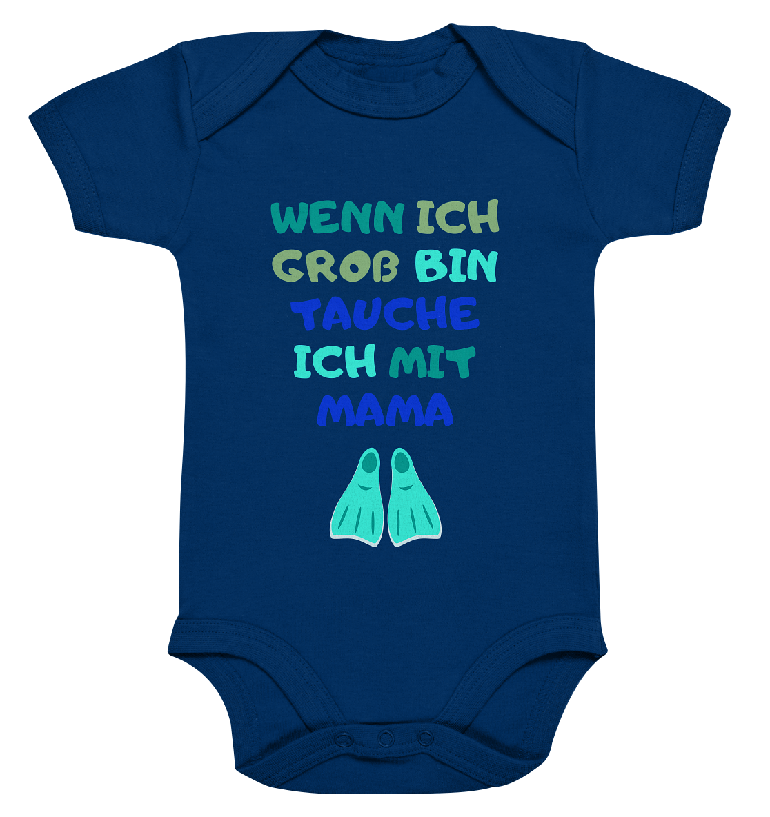 Wenn ich groß bin tauche ich mit Mama - Organic Baby Bodysuit