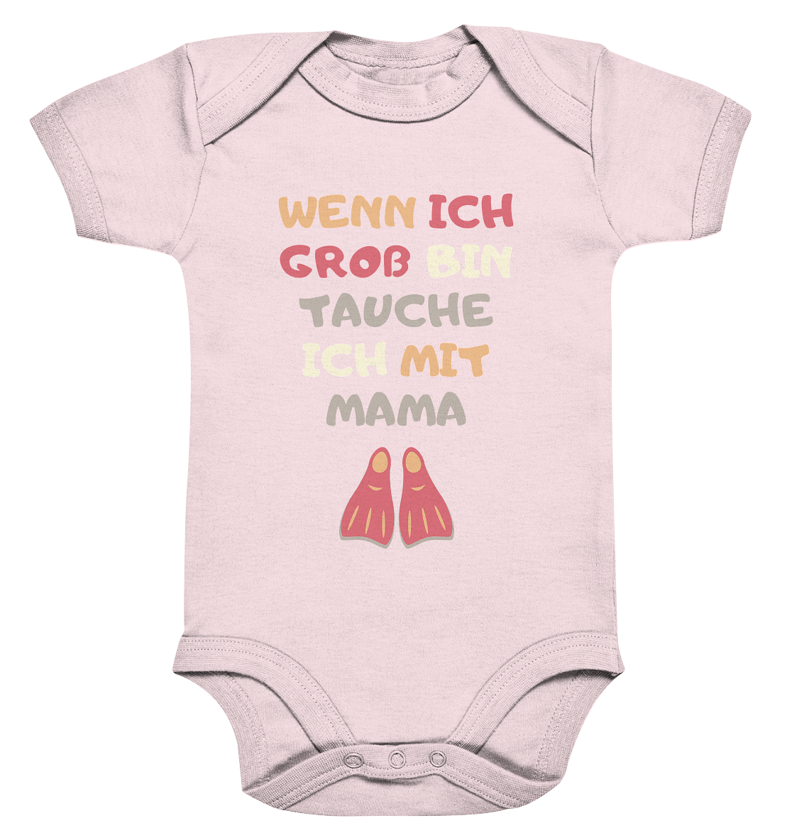 Wenn ich groß bin tauche ich mit Mama - Organic Baby Bodysuit