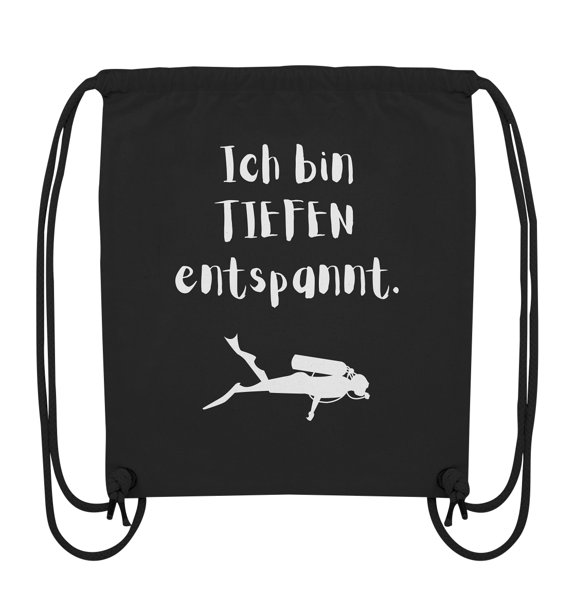 Ich bin TIEFEN entspannt - Organic Gym-Bag