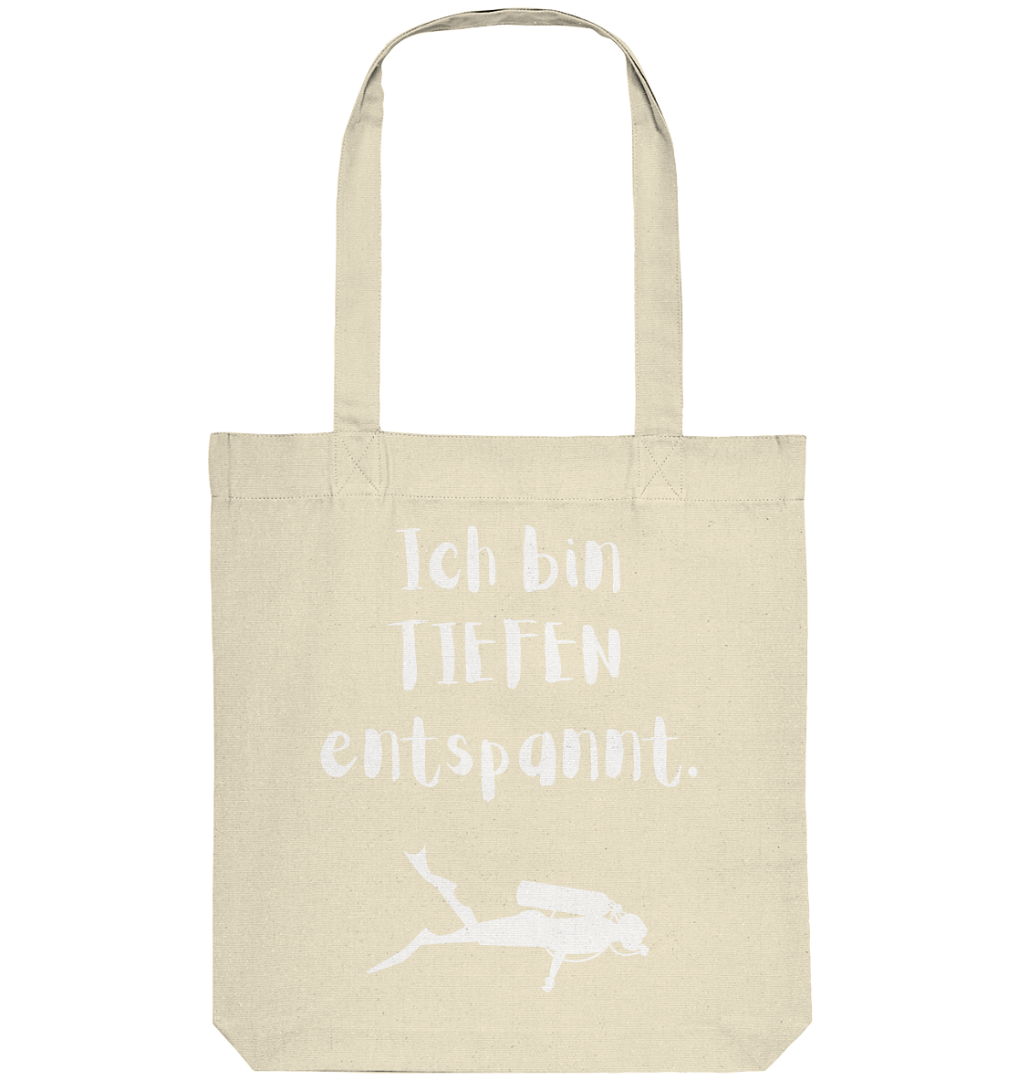 Ich bin TIEFEN entspannt - Organic Tote-Bag