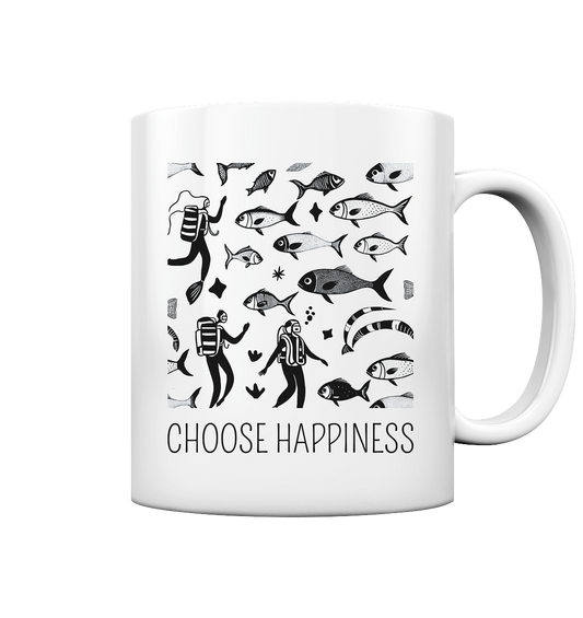 choose happiness - Tasse glossy