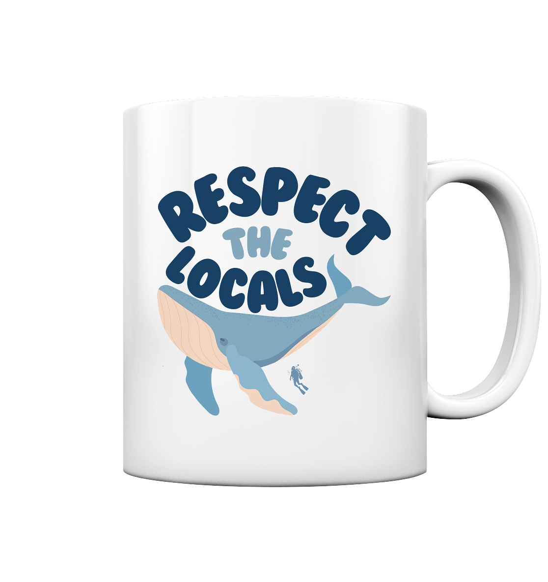 respect the locals - Tasse glossy