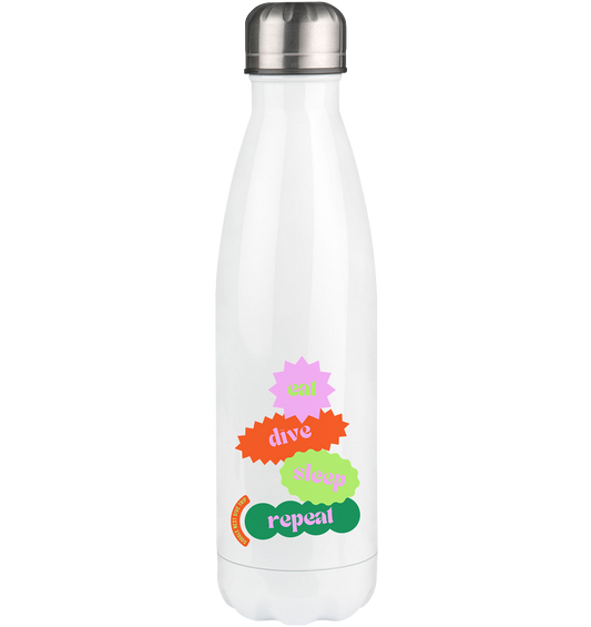 eat - dive - sleep - repeat - Thermoflasche 500ml