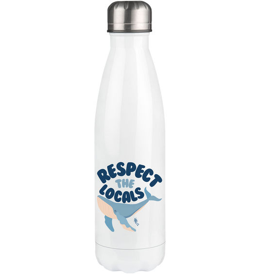 respect the locals - Thermoflasche 500ml