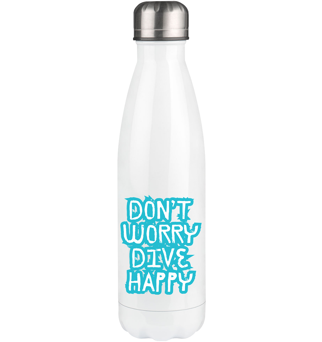 don't worry dive happy - Thermoflasche 500ml